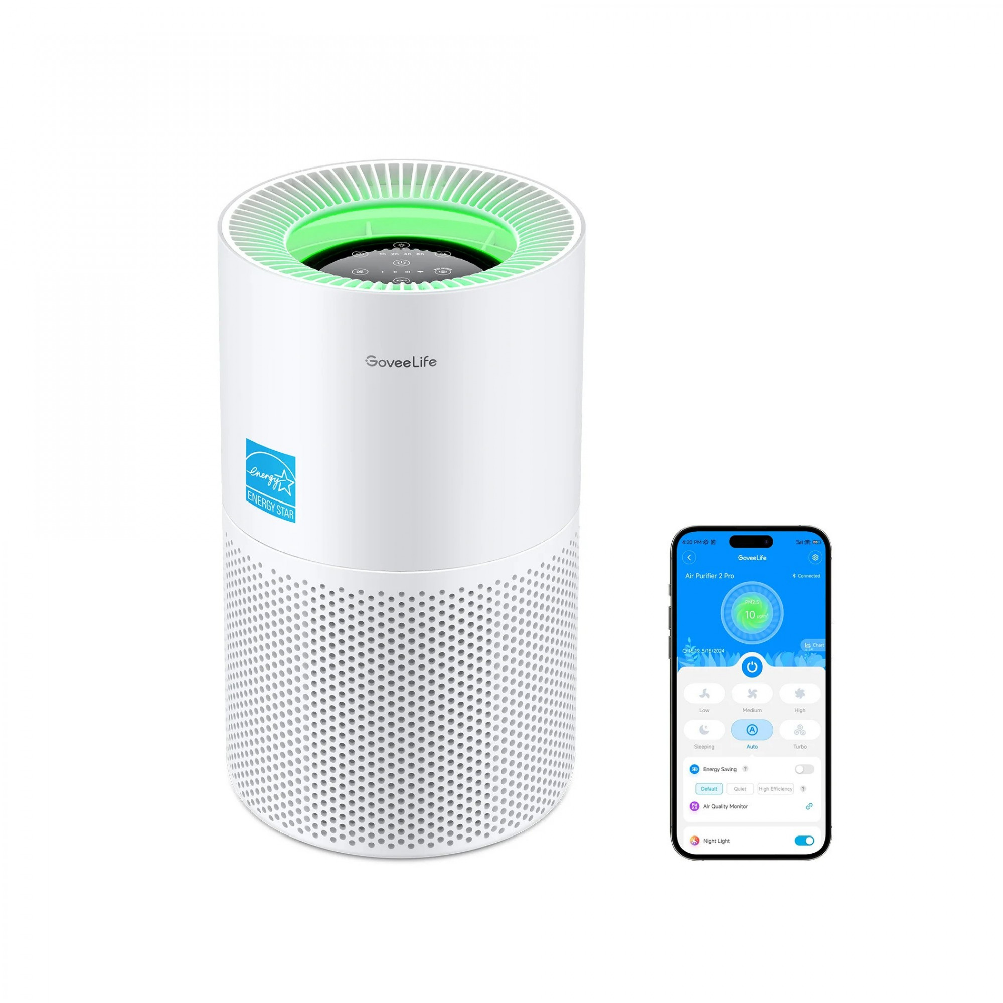 Розумний очищувач повітря GoveeLife Smart Air Purifier 2 Pro